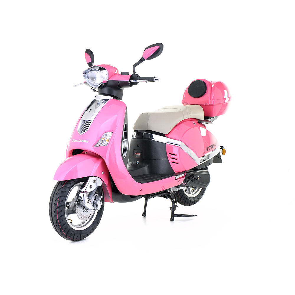 pink scooter motorcycle